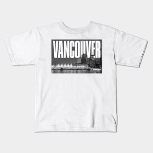 Vancouver Cityscape Kids T-Shirt